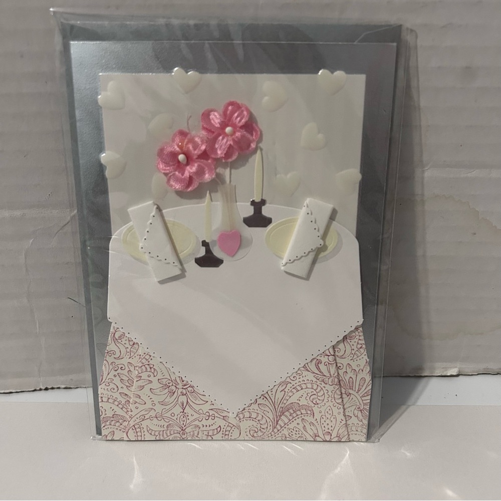 Elegant Pink and White Invitation Card - all occasions